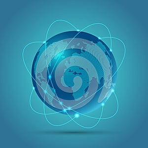 Abstract globe background