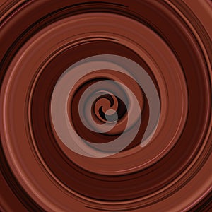 Abstract glossy chocolate swirl background