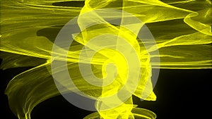 Abstract glow spiral lines in space as helix for futuristic creative, 3d computer generating backdrop
