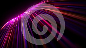 Abstract Glowing 3d Light Strokes Background