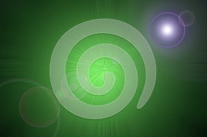 Abstract glowing background - green ligh