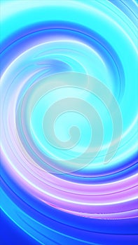 Abstract glowing blue and violet swirl forming a smooth circular gradient resembling fluid motion