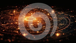 Abstract Glowing Circle