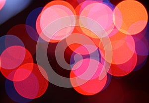 Abstract glowing circles