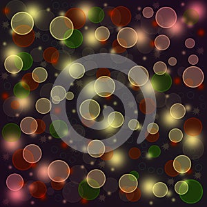 Abstract glowing circles