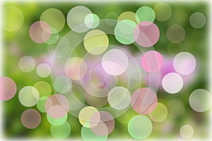 Abstract glowing circles on background