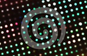 Abstract glowing circles on a colorful background