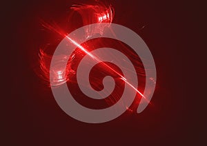 Abstract glowing digital fractal light design background