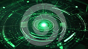 Digital data processing, connecting futuristic network technology