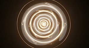 Abstract Glowing Light Spiral Vortex