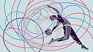 Abstract Glowing Network Sphere, Digital Connectivity Concept, vector design Generative AI