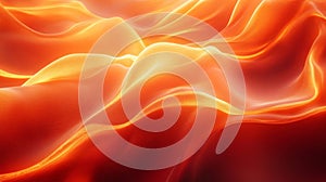 Abstract Glowing Orange And Red Texture Waves
