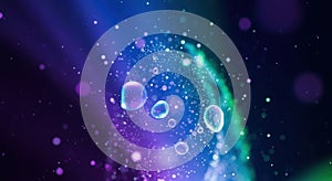 Abstract Cosmic Bubbles and Particles