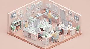 Abstract sound wave visualization on black backdrop with audio frequency and data stream