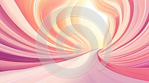 Abstract glowing tunnel creating a light path