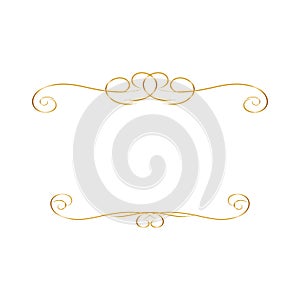 Abstract gold art banner, poster, greeting card. Trendy retro vector ornament template. Vintage golden frame, great design for any