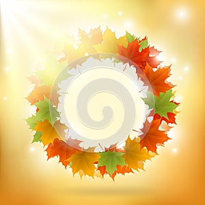 Abstract gold autumn background