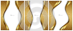 Abstract gold backgrounds templates