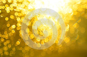 Abstract gold blur background