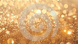 Abstract gold bokeh background. Christmas and New Year holidays concept, golden glitter vintage lights background. gold and silver