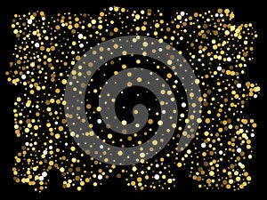 Abstract gold circles for holidays