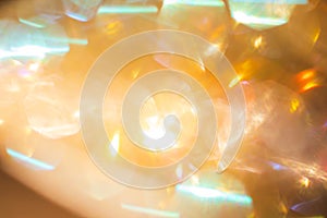 Abstract Gold colorful defocused circular facula,abstract background