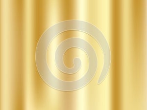 Abstract gold gredient metal color theme satin texture background. Lighting effects of flash. Blurred vector background with light