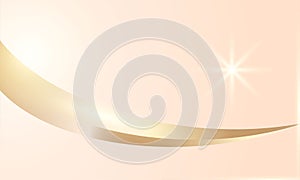 Abstract gold light threads background