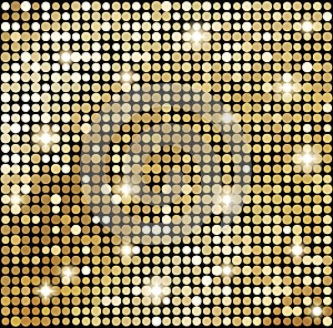 Abstract gold mosaic background