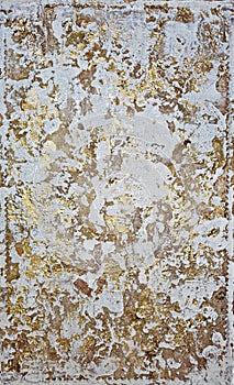 Abstract gold painted wall texture, grunge art deco, unique modern home wall art decorative paint