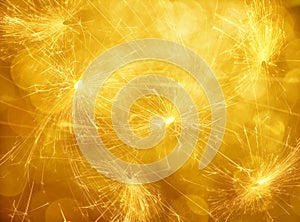 Abstract Gold Sparkle light background