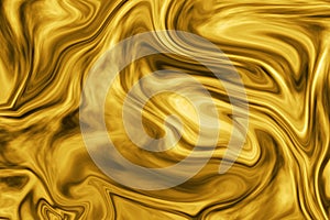 Abstract gold swirling background