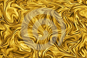 Abstract gold swirling background