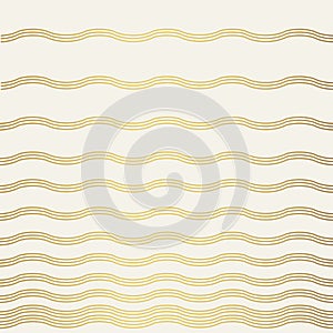 Abstract gold wave pattern. Vintage style texture.
