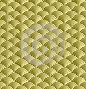 Abstract gold wave seamless pattern background