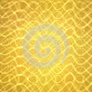 Abstract gold with wavy layers of lines in abstract pattern, luxury gold background design