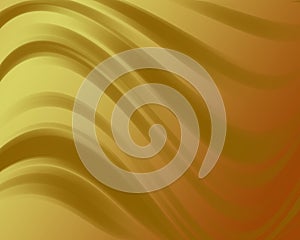 Abstract golden background with wavy lines and gradient