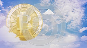 Cryptocurrency and e-commerce concept