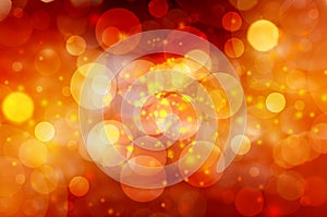 Abstract golden blurred lights christmas background