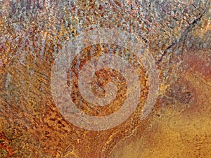Abstract golden copper and bronze metal textured background