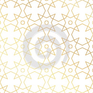 Abstract golden geometric pattern background