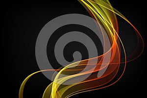 Abstract golden luxury wave mockup background. Flow gold glitters wave. Vector illustration