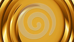 Abstract golden spiral vortex motion graphics seamless loop background