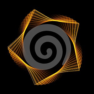 Abstract Golden Square Frame