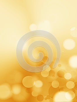 Abstract golden stars background blur