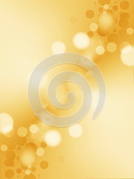 Abstract golden stars background blur