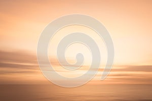 Abstract golden sunset sky and ocean nature background.