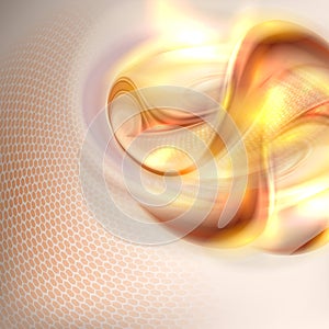 Abstract golden swirl background