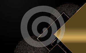 Abstract golden template design decorative artwork with geometric simple design decoration. Overlapping artwork for template