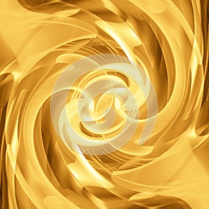 Abstract golden wave